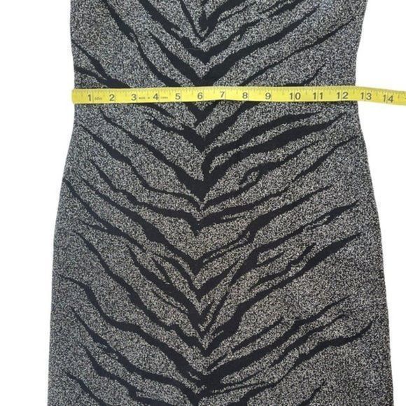 NWT Express Bodycon animal print w/sparkle Dress‎ - Picture 10 of 11